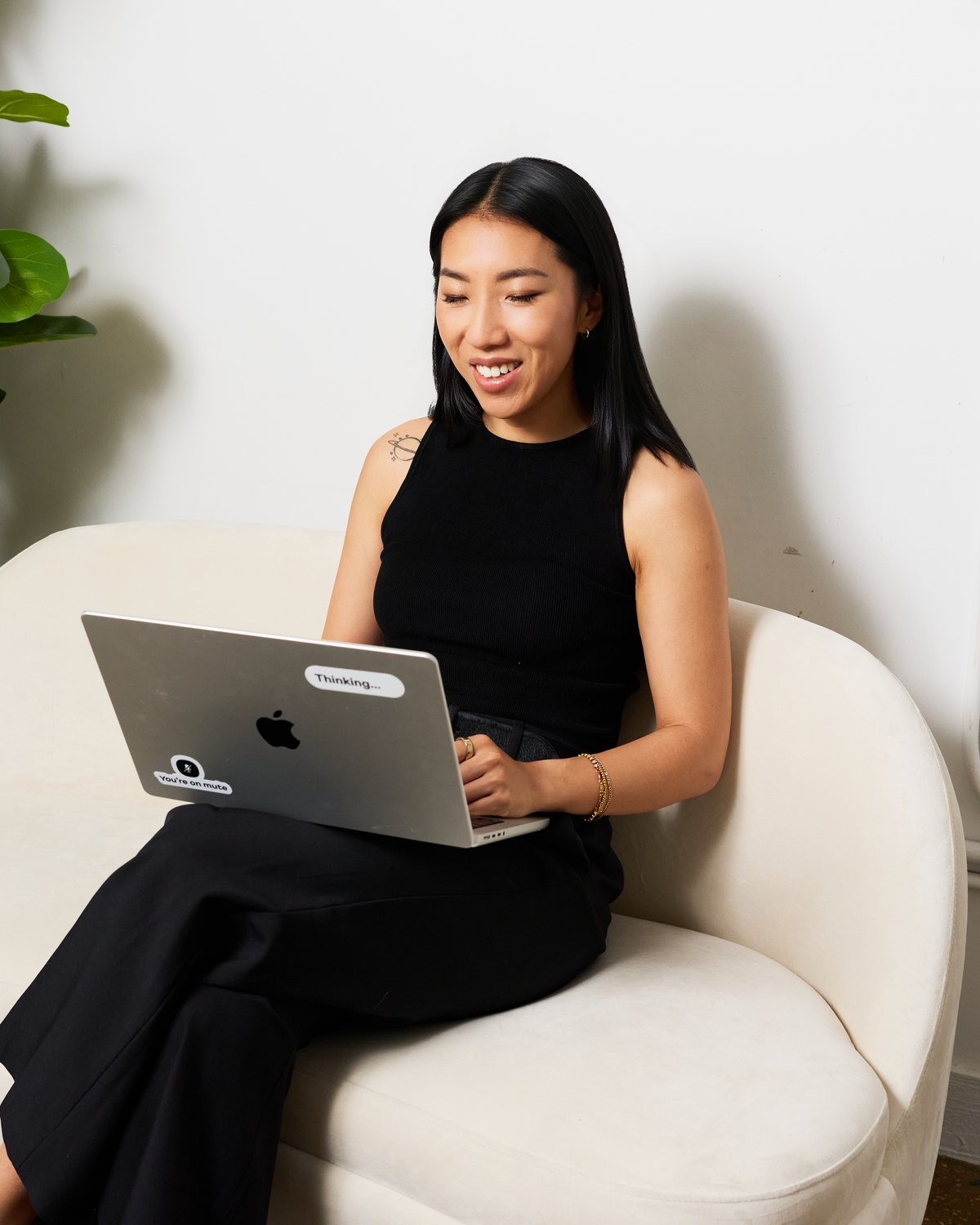 Hannah Zhang working